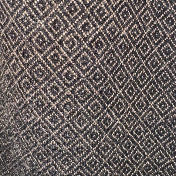 J. Jill Ponte pants slim leg tan & black diamond pattern knit pull on Sz M - Picture 4 of 6